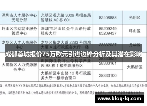 成都蓉城报价75万欧元引进边锋分析及其潜在影响